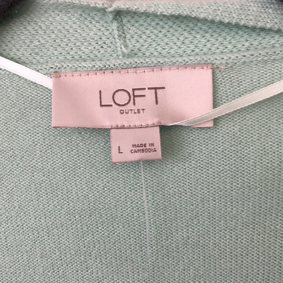 Loft Outlet Shirttail Open Cardigan - Picture 2 of 9